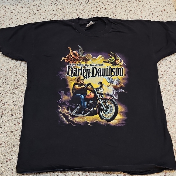 Harley-Davidson Black Graphic T-Shirt for Men